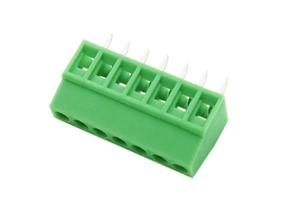 Borne terminal KF128 7 pinos retos 2,54 mm verde - Imagem 1