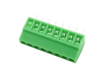 Bloco de terminais verde KF128-8P 8 posi&ccedil;&otilde;es 2,54 mm reto com pinos agulha para PCB - Imagem 1
