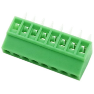 Bloco de terminais verde KF128-8P 8 posi&ccedil;&otilde;es 2,54 mm reto com pinos agulha para PCB