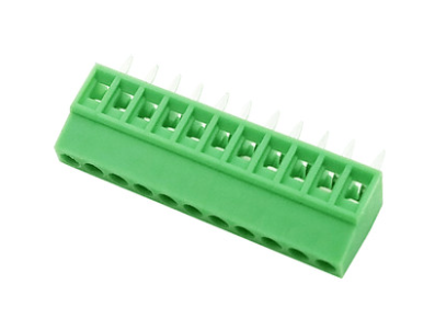Bloco de Terminais KF128 Verde 11 pinos 2,54 mm, pinos retos tipo agulha - Imagem 1