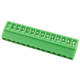 Bloco de bornes PCB KF128-14P reto 14 posi&ccedil;&otilde;es 2,54 mm verde - Thumb - 1