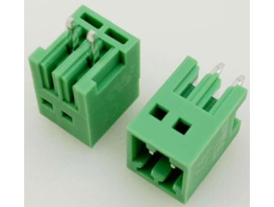 Bloco de terminais KF2EDGV-2P 2,54 mm pinos retos verde - Imagem 1
