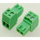 Borne de PCB KF2EDGK-2P 2,54 mm 2 polos Verde - Thumb - 1