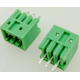 Bloco de Terminais PCB KF2EDGV-3P 2,54 mm pinos retos verde - Thumb - 1