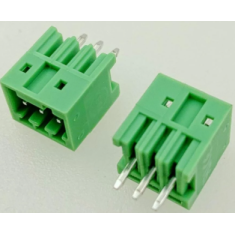 Bloco de Terminais PCB KF2EDGV-3P 2,54 mm pinos retos verde