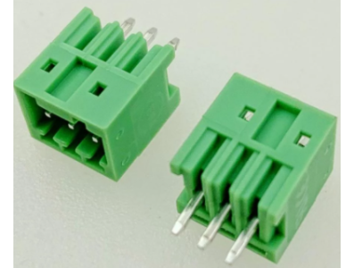 Bloco de Terminais PCB KF2EDGV-3P 2,54 mm pinos retos verde - Imagem 1