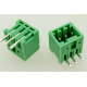 Bloco de terminais PCB 3 polos 2,54 mm KF2EDGR-3P verde, agulha curvada - Thumb - 1