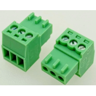 Borne terminal para PCB KF2EDGK-3P 2,54 mm 3 pinos Verde
