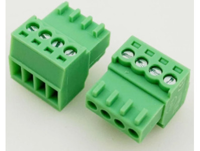 Borne para PCB KF2EDGK-4P 4 vias 2,54 mm verde - Imagem 1