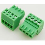 Borne para PCB KF2EDGK-4P 4 vias 2,54 mm verde