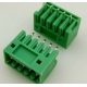 Bloco de terminais KF2EDGV-5P 2,54 mm reto 5 posi&ccedil;&otilde;es verde - Thumb - 1