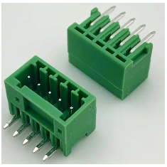 Bornes e blocos de terminais KF2EDGR-5P 2,54 mm verde, pino curvo