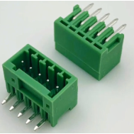 Bornes e blocos de terminais KF2EDGR-5P 2,54 mm verde, pino curvo