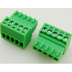 Soquete de terminal KF2EDGK-5P 5 pinos Verde 2,54 mm para PCB