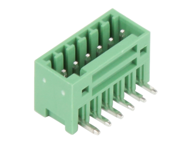 Bloco de terminais PCB curvado verde KF2EDGR-6P 2,54 mm 6 pinos - Imagem 1