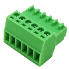 Borne de terminais PCB KF2EDGK-6P 2,54 mm Verde