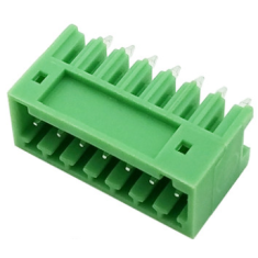 Bloco de terminais para PCB KF2EDGV-7P 2,54 mm, pinos retos, verde