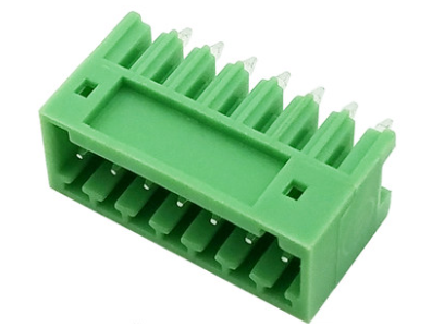 Bloco de terminais para PCB KF2EDGV-7P 2,54 mm, pinos retos, verde - Imagem 1