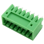 Bloco de terminais para PCB KF2EDGV-7P 2,54 mm, pinos retos, verde