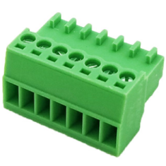 Borne para PCB KF2EDGK-7P 2,54 mm verde