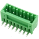 Bloco de terminais para PCB KF2EDGR-8P 2,54 mm curvo verde - Thumb - 1