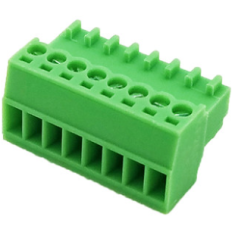 Bloco de terminais para PCB KF2EDGK-8P 2,54 mm 8 posi&ccedil;&otilde;es Verde