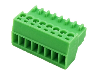 Bloco de terminais para PCB KF2EDGK-8P 2,54 mm 8 posi&ccedil;&otilde;es Verde - Imagem 1