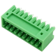 Borne PCB verde KF2EDGV-9P 9 pinos 2,54 mm agulha reta - Thumb - 1
