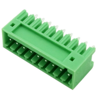 Borne PCB verde KF2EDGV-9P 9 pinos 2,54 mm agulha reta