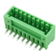 Bloco de Terminais KF2EDGR-9P 2,54 mm Verde com Agulhas Curvas - Thumb - 1