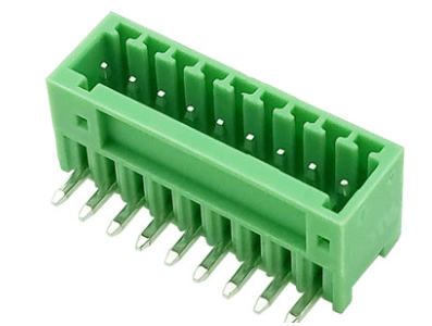 Bloco de Terminais KF2EDGR-9P 2,54 mm Verde com Agulhas Curvas - Imagem 1