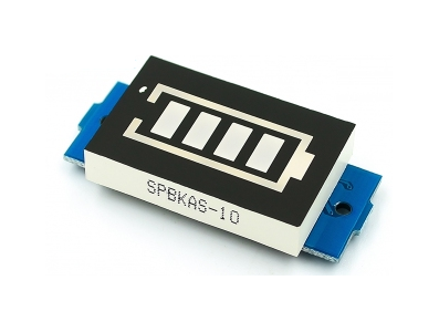 M&oacute;dulo indicador de capacidade para bateria 1S 18650 LiPo - Imagem 7