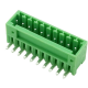 Bornes KF2EDGR-10P verde 2,54 mm pinos curvos - Thumb - 1
