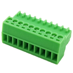 Borne terminal para PCB KF2EDGK-10P 10 pinos 2,54 mm verde