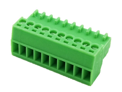 Borne terminal para PCB KF2EDGK-10P 10 pinos 2,54 mm verde - Imagem 1