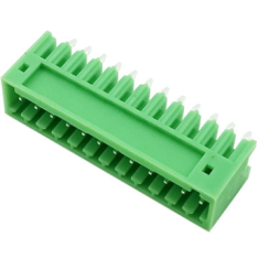 Bornes para PCB KF2EDGV-12P 2,54 mm Verde Agulha Reta