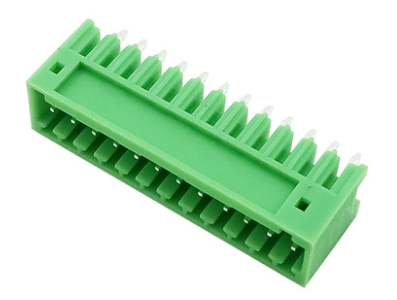 Bornes para PCB KF2EDGV-12P 2,54 mm Verde Agulha Reta - Imagem 1
