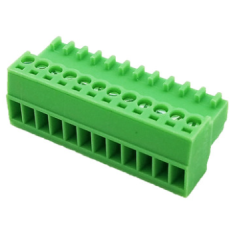 Borne para PCB KF2EDGK-12P 12 pinos 2,54 mm Verde