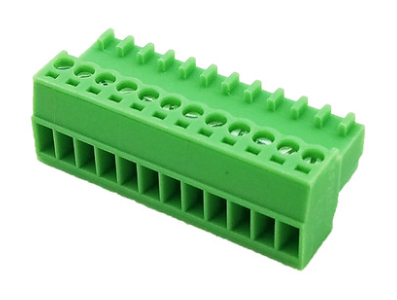 Borne para PCB KF2EDGK-12P 12 pinos 2,54 mm Verde - Imagem 1