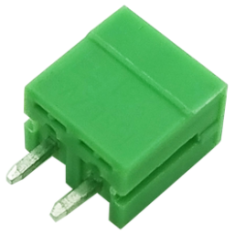Borne de terminais PCB KF2EDGV-2P 3,5 mm 2 pinos verde pino reto