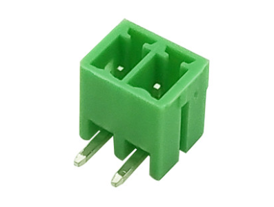 Borne para PCB KF2EDGR-2P 2 pinos 3,5 mm agulha curvada verde - Imagem 1