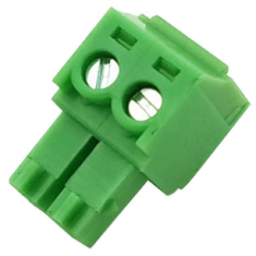 Borne terminal para PCB KF2EDGK-2P 2 polos 3,5 mm verde