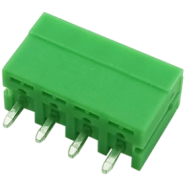 Bloco de terminais KF2EDGV-4P verde 4 posi&ccedil;&otilde;es 3,5 mm pinos retos