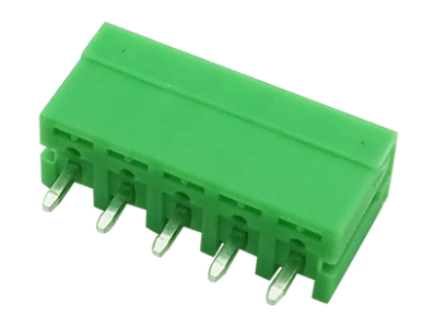 Bloco de terminais PCB KF2EDGV-5P 3,5 mm pinos retos verde - Imagem 1