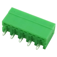 Bloco de terminais PCB KF2EDGV-5P 3,5 mm pinos retos verde