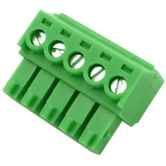 Borne de terminal para PCB KF2EDGK-5P 3,5 mm 5 pinos verde
