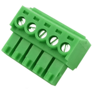 Borne de terminal para PCB KF2EDGK-5P 3,5 mm 5 pinos verde