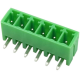 Bloco de terminais PCB verde KF2EDGR-6P 3,5 mm pinos curvos tipo agulha - Thumb - 1