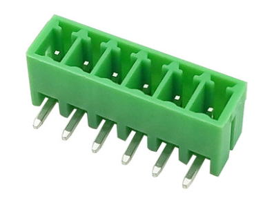 Bloco de terminais PCB verde KF2EDGR-6P 3,5 mm pinos curvos tipo agulha - Imagem 1