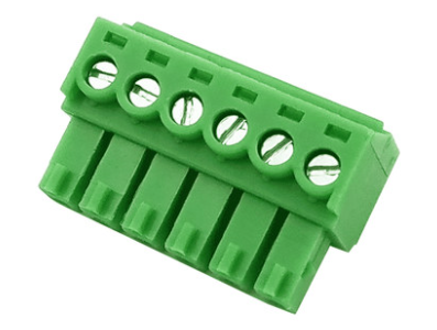 Borne para PCB KF2EDGK-6P 6 posi&ccedil;&otilde;es 3,5 mm Verde - Imagem 1